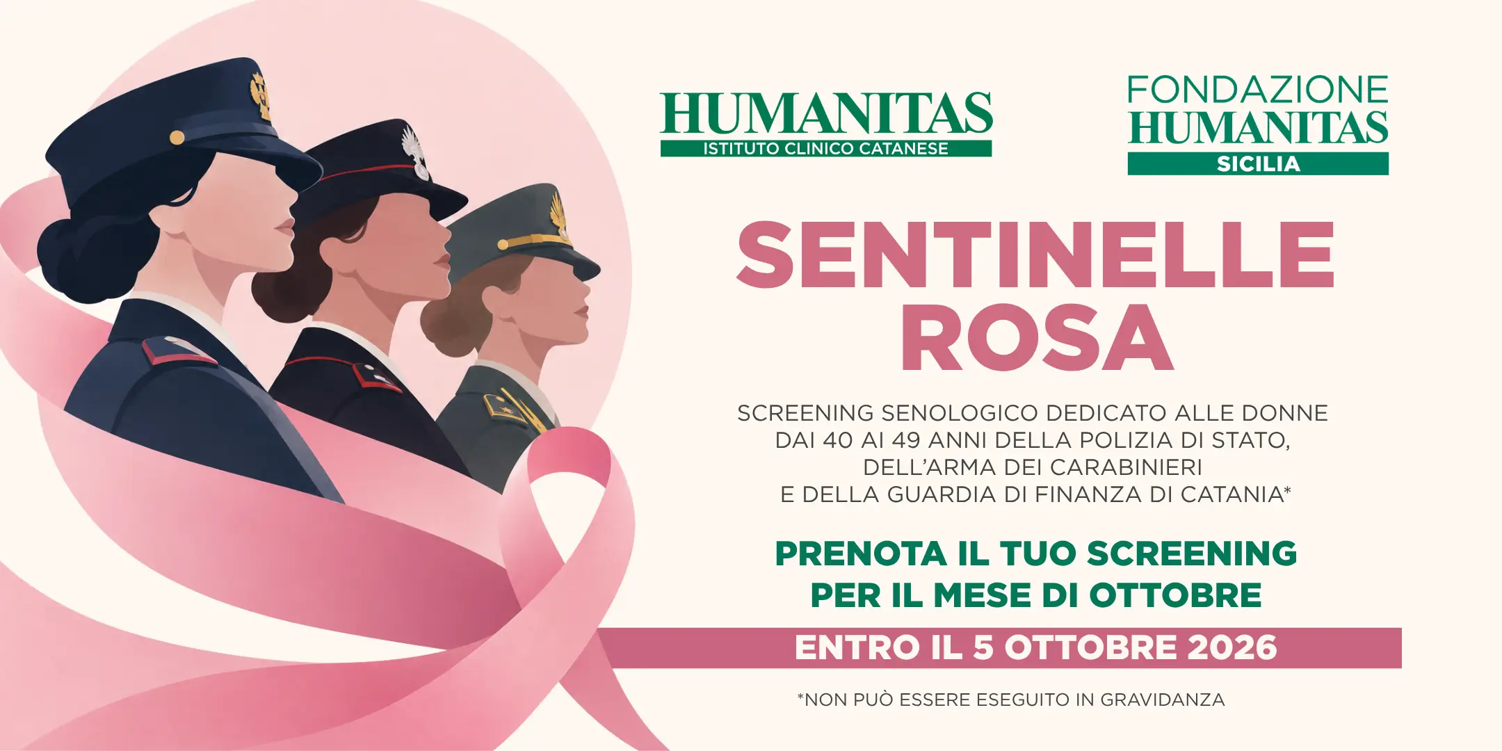 Sentinelle Rosa: la prevenzione senologica al fianco delle donne delle Forze dell’Ordine di Catania